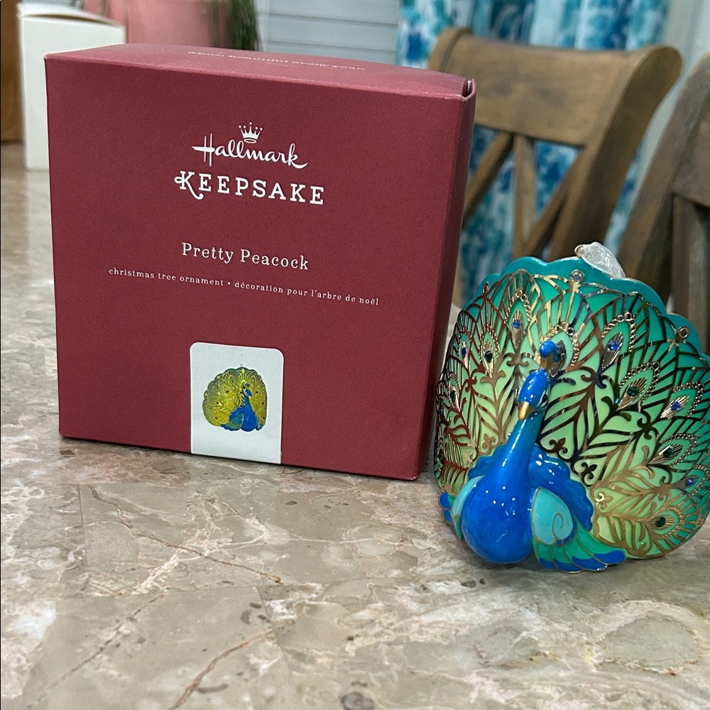 2016 Hallmark Premium Keepsake Pretty Peacock Ornament